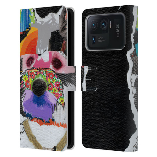 Michel Keck Dogs Westie Leather Book Wallet Case Cover For Xiaomi Mi 11 Ultra