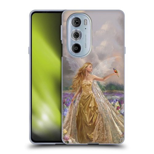 Nene Thomas Deep Forest Gold Angel Fairy With Bird Soft Gel Case for Motorola Edge X30