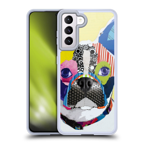 Michel Keck Dogs Boston Terrier Soft Gel Case for Samsung Galaxy S21 5G