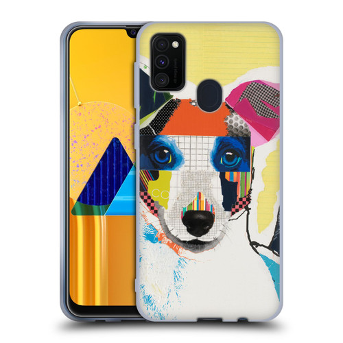 Michel Keck Dogs Whippet Soft Gel Case for Samsung Galaxy M30s (2019)/M21 (2020)