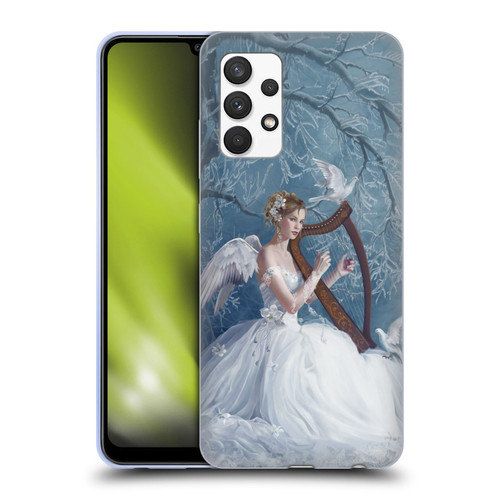 Nene Thomas Deep Forest Chorus Angel Harp And Dove Soft Gel Case for Samsung Galaxy A32 (2021)