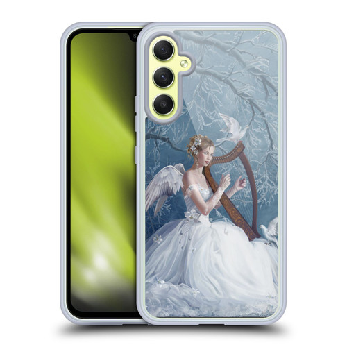 Nene Thomas Deep Forest Chorus Angel Harp And Dove Soft Gel Case for Samsung Galaxy A34 5G