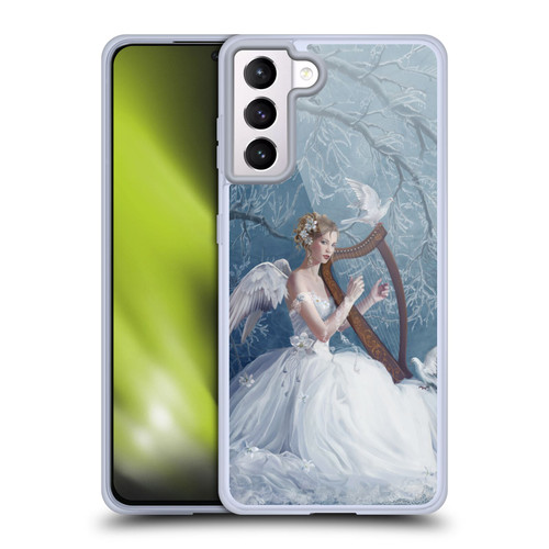 Nene Thomas Deep Forest Chorus Angel Harp And Dove Soft Gel Case for Samsung Galaxy S21+ 5G