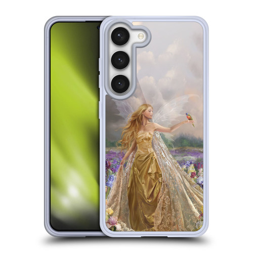 Nene Thomas Deep Forest Gold Angel Fairy With Bird Soft Gel Case for Samsung Galaxy S23 5G