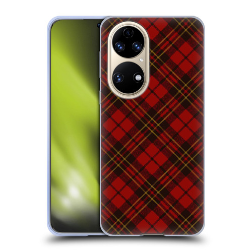 PLdesign Christmas Red Tartan Soft Gel Case for Huawei P50