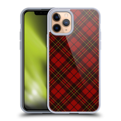 PLdesign Christmas Red Tartan Soft Gel Case for Apple iPhone 11 Pro