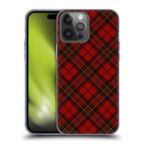 PLdesign Christmas Red Tartan Soft Gel Case for Apple iPhone 14 Pro Max