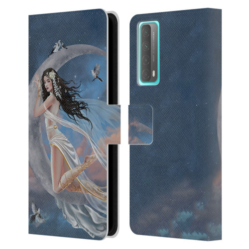 Nene Thomas Art Moon Lullaby Leather Book Wallet Case Cover For Huawei P Smart (2021)