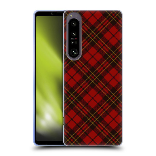 PLdesign Christmas Red Tartan Soft Gel Case for Sony Xperia 1 IV