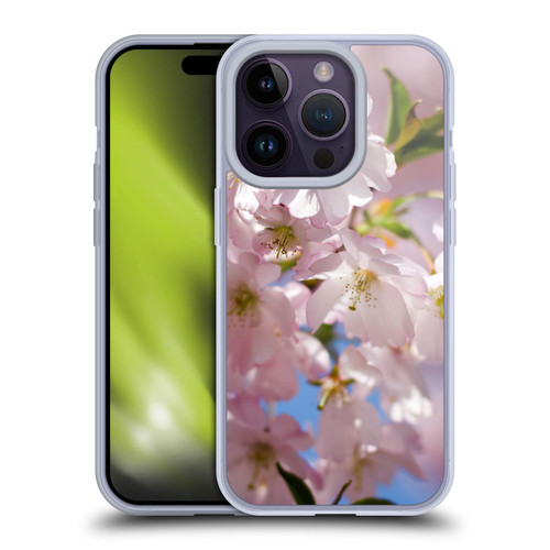 PLdesign Flowers And Leaves Spring Blossom Soft Gel Case for Apple iPhone 14 Pro