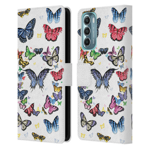 Nene Thomas Art Butterfly Pattern Leather Book Wallet Case Cover For Motorola Moto G Stylus 5G (2022)
