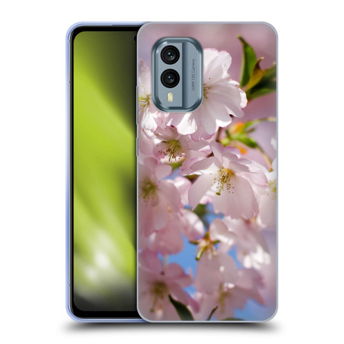 PLdesign Flowers And Leaves Spring Blossom Soft Gel Case for Nokia X30