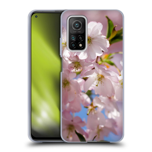 PLdesign Flowers And Leaves Spring Blossom Soft Gel Case for Xiaomi Mi 10T 5G
