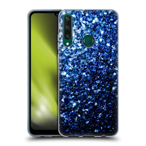 PLdesign Glitter Sparkles Dark Blue Soft Gel Case for Huawei Y6p