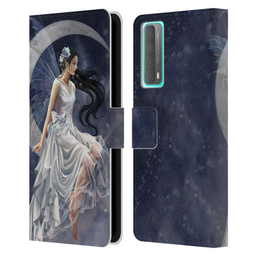 Nene Thomas Crescents Winter Frost Fairy On Moon Leather Book Wallet Case Cover For Huawei P Smart (2021)