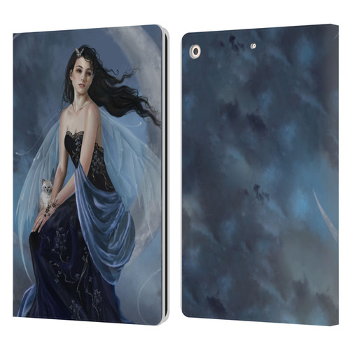 Nene Thomas Crescents Moon Indigo Fairy Leather Book Wallet Case Cover For Apple iPad 10.2 2019/2020/2021