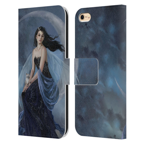 Nene Thomas Crescents Moon Indigo Fairy Leather Book Wallet Case Cover For Apple iPhone 6 / iPhone 6s