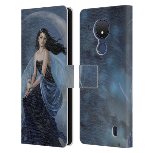 Nene Thomas Crescents Moon Indigo Fairy Leather Book Wallet Case Cover For Nokia C21