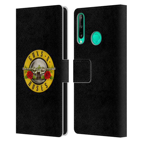 Guns N' Roses Key Art Bullet Logo Leather Book Wallet Case Cover For Huawei P40 lite E