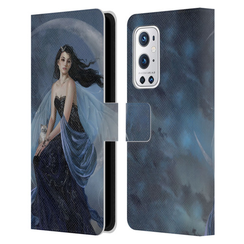 Nene Thomas Crescents Moon Indigo Fairy Leather Book Wallet Case Cover For OnePlus 9 Pro