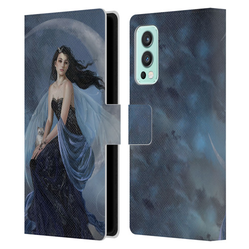 Nene Thomas Crescents Moon Indigo Fairy Leather Book Wallet Case Cover For OnePlus Nord 2 5G