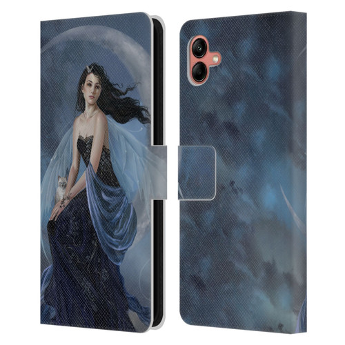 Nene Thomas Crescents Moon Indigo Fairy Leather Book Wallet Case Cover For Samsung Galaxy A04 (2022)