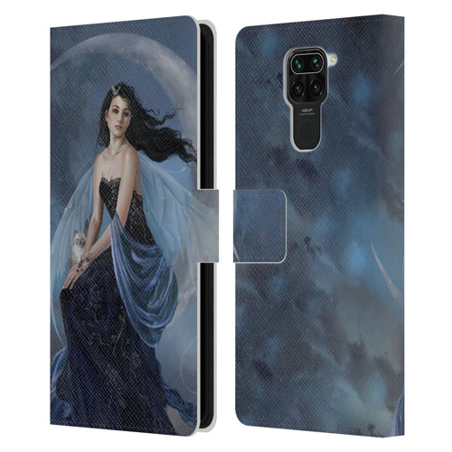 Nene Thomas Crescents Moon Indigo Fairy Leather Book Wallet Case Cover For Xiaomi Redmi Note 9 / Redmi 10X 4G