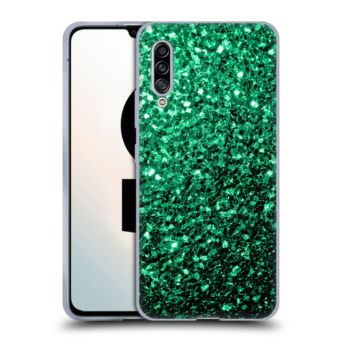 PLdesign Glitter Sparkles Emerald Green Soft Gel Case for Samsung Galaxy A90 5G (2019)