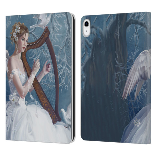 Nene Thomas Deep Forest Chorus Angel Harp And Dove Leather Book Wallet Case Cover For Apple iPad 10.9 (2022)