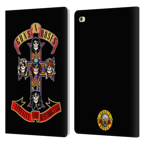 Guns N' Roses Key Art Appetite For Destruction Leather Book Wallet Case Cover For Apple iPad mini 4