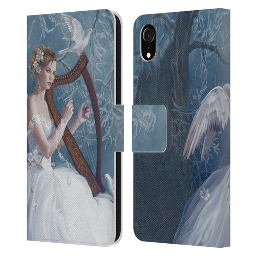 Nene Thomas Deep Forest Chorus Angel Harp And Dove Leather Book Wallet Case Cover For Apple iPhone XR