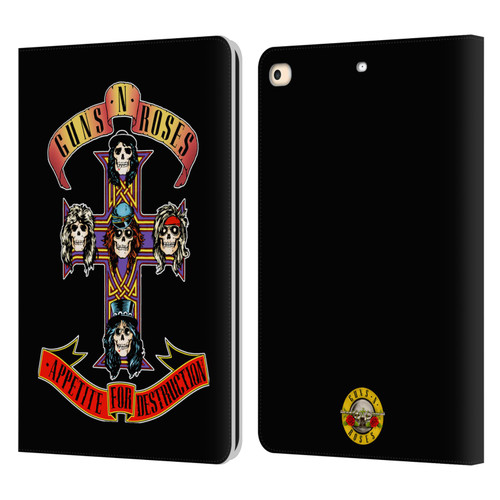 Guns N' Roses Key Art Appetite For Destruction Leather Book Wallet Case Cover For Apple iPad 9.7 2017 / iPad 9.7 2018