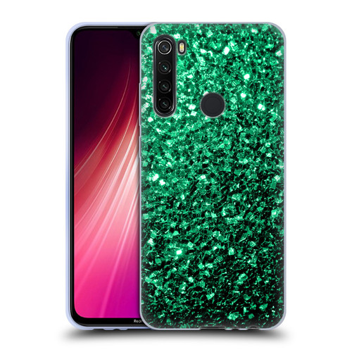 PLdesign Glitter Sparkles Emerald Green Soft Gel Case for Xiaomi Redmi Note 8T