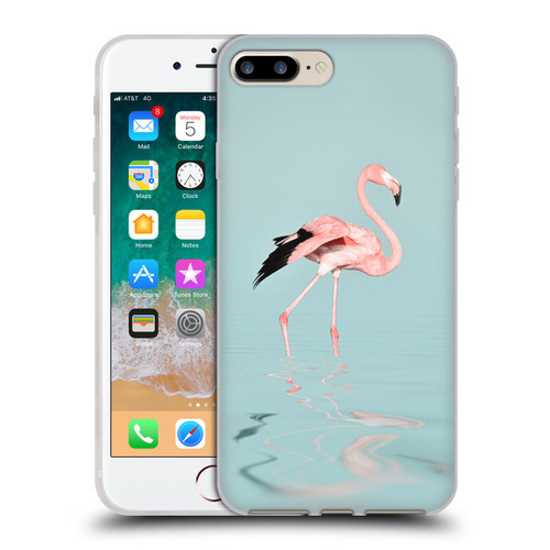 LebensArt Beings Flamingo Soft Gel Case for Apple iPhone 7 Plus / iPhone 8 Plus
