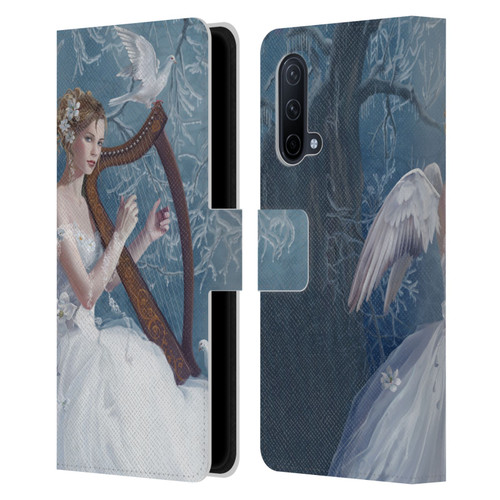 Nene Thomas Deep Forest Chorus Angel Harp And Dove Leather Book Wallet Case Cover For OnePlus Nord CE 5G