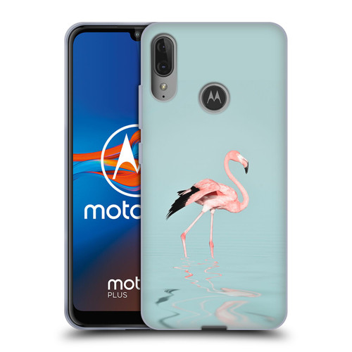 LebensArt Beings Flamingo Soft Gel Case for Motorola Moto E6 Plus