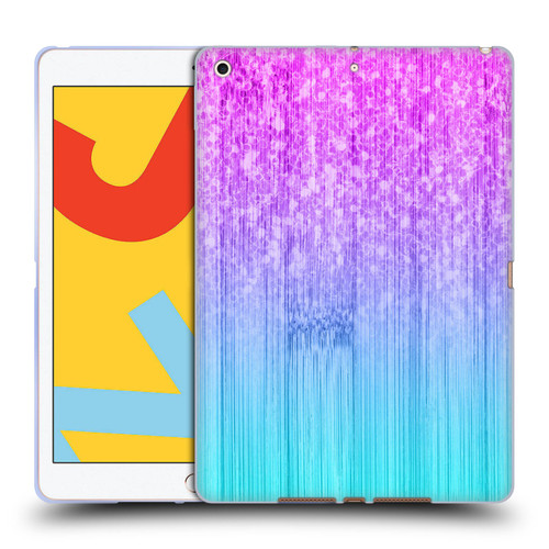 PLdesign Sparkly Bamboo Blue Pink Soft Gel Case for Apple iPad 10.2 2019/2020/2021