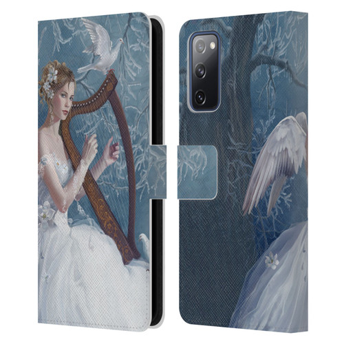 Nene Thomas Deep Forest Chorus Angel Harp And Dove Leather Book Wallet Case Cover For Samsung Galaxy S20 FE / 5G