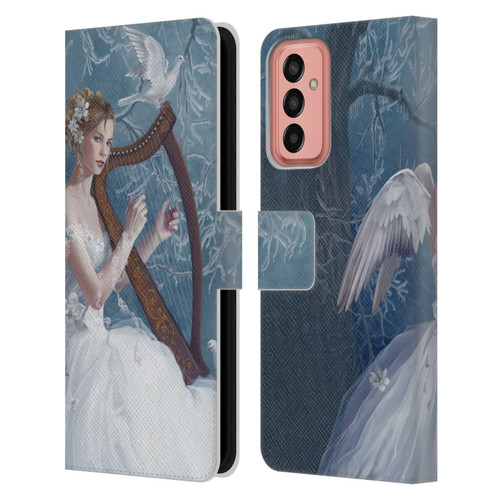 Nene Thomas Deep Forest Chorus Angel Harp And Dove Leather Book Wallet Case Cover For Samsung Galaxy M13 (2022)