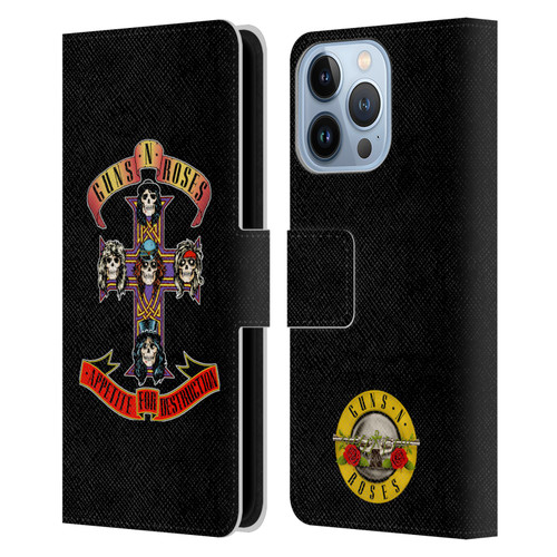 Guns N' Roses Key Art Appetite For Destruction Leather Book Wallet Case Cover For Apple iPhone 13 Pro