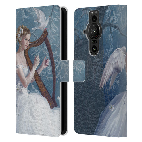 Nene Thomas Deep Forest Chorus Angel Harp And Dove Leather Book Wallet Case Cover For Sony Xperia Pro-I
