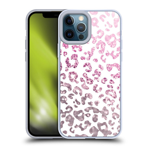 Monika Strigel Animal Print Glitter Pink Soft Gel Case for Apple iPhone 12 Pro Max