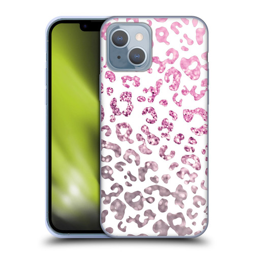 Monika Strigel Animal Print Glitter Pink Soft Gel Case for Apple iPhone 14