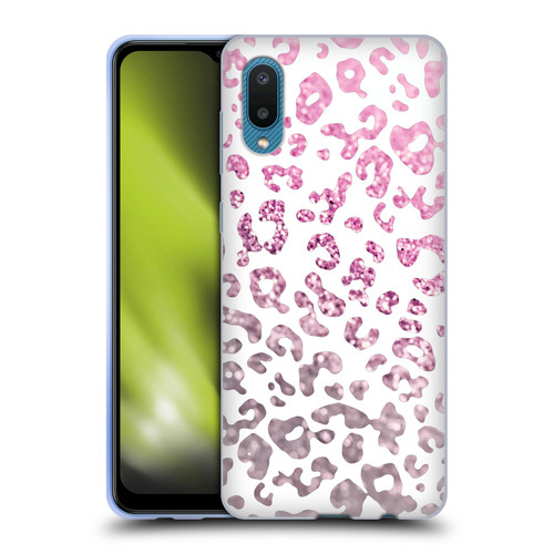 Monika Strigel Animal Print Glitter Pink Soft Gel Case for Samsung Galaxy A02/M02 (2021)