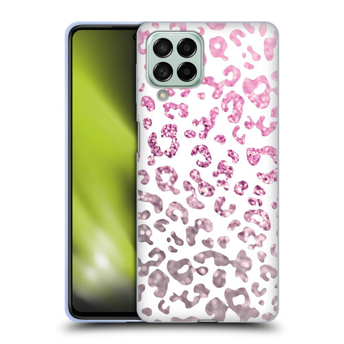 Monika Strigel Animal Print Glitter Pink Soft Gel Case for Samsung Galaxy M53 (2022)