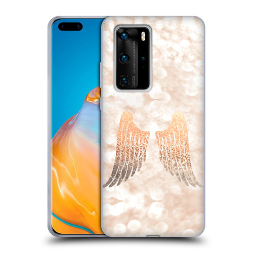 Monika Strigel Champagne Gold Wings Soft Gel Case for Huawei P40 Pro / P40 Pro Plus 5G