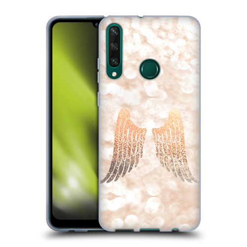 Monika Strigel Champagne Gold Wings Soft Gel Case for Huawei Y6p