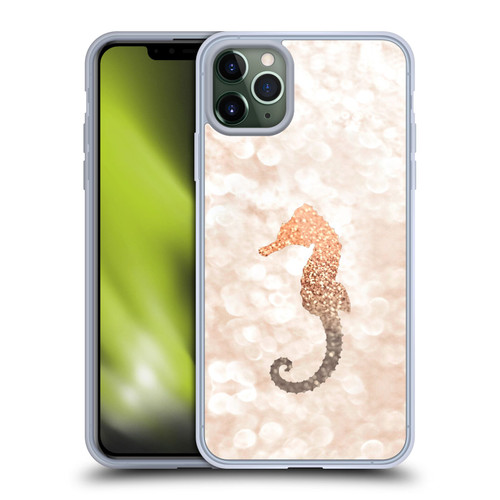 Monika Strigel Champagne Gold Seahorse Soft Gel Case for Apple iPhone 11 Pro Max