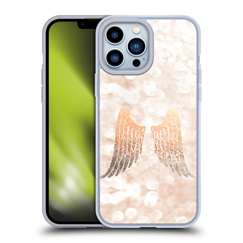 Monika Strigel Champagne Gold Wings Soft Gel Case for Apple iPhone 13 Pro Max
