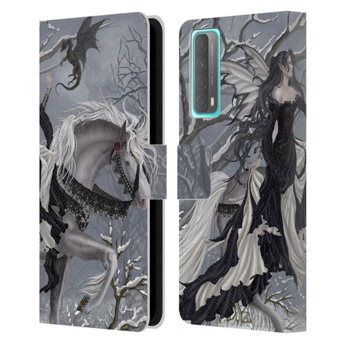 Nene Thomas Winter Has Begun Snow Fairy Horse With Dragon Leather Book Wallet Case Cover For Huawei P Smart (2021)